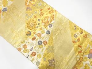 切りばめ風　宝尽くしに花唐草模様織り出し袋帯